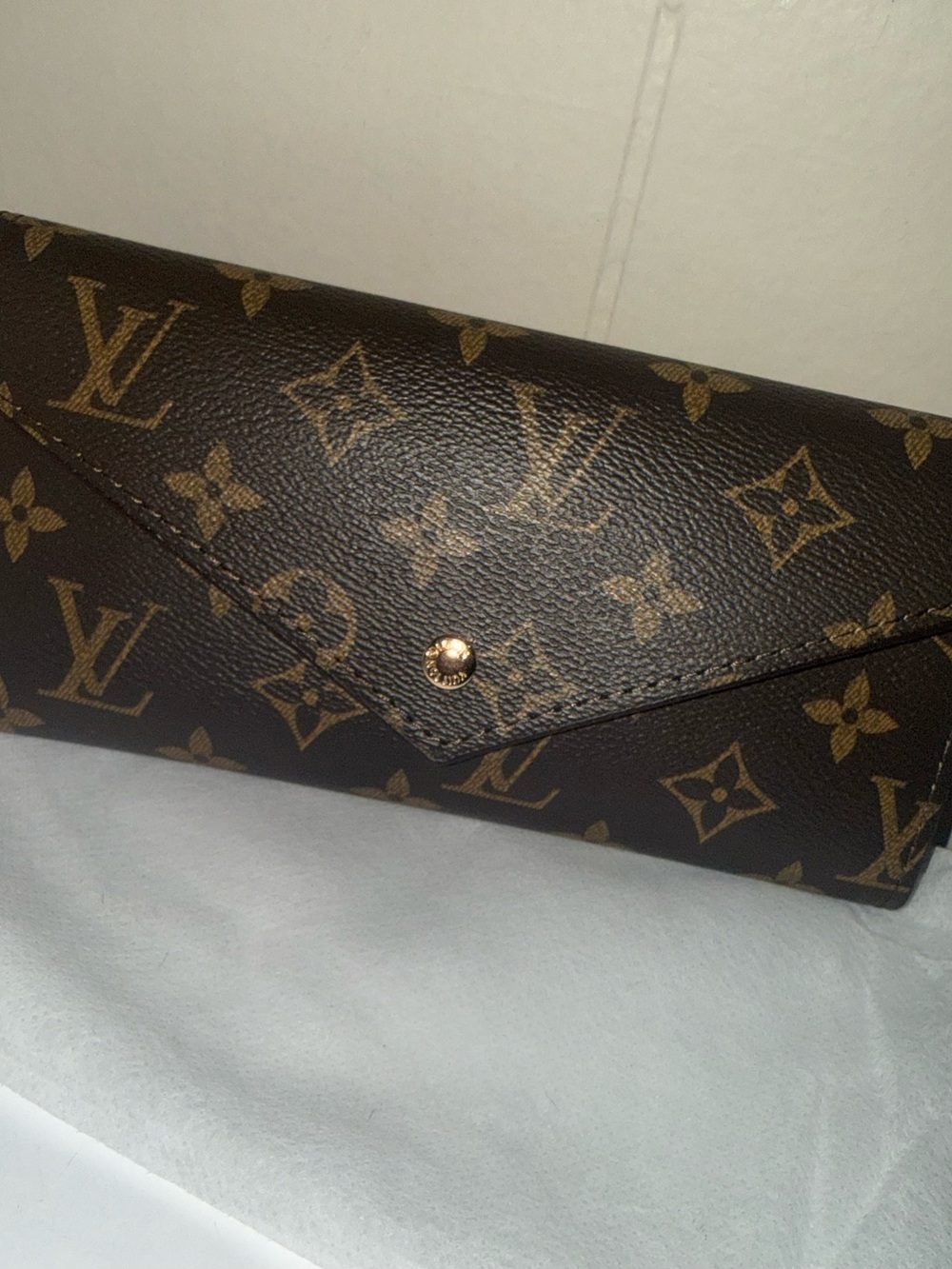 Louis Vuitton Monogram Envelope Wallet Clutch in Brown